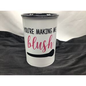 Tri-Coastal Design Makeup Brush Container Crock Bathroom Vanity Dressing